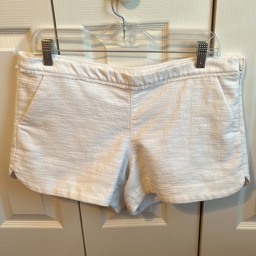 Lilly Pulitzer Adie Shorts White Fringe Pockets